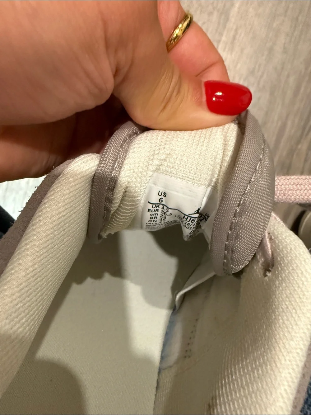 Nike Women's Gray and Light Pink Trainer Sneakers